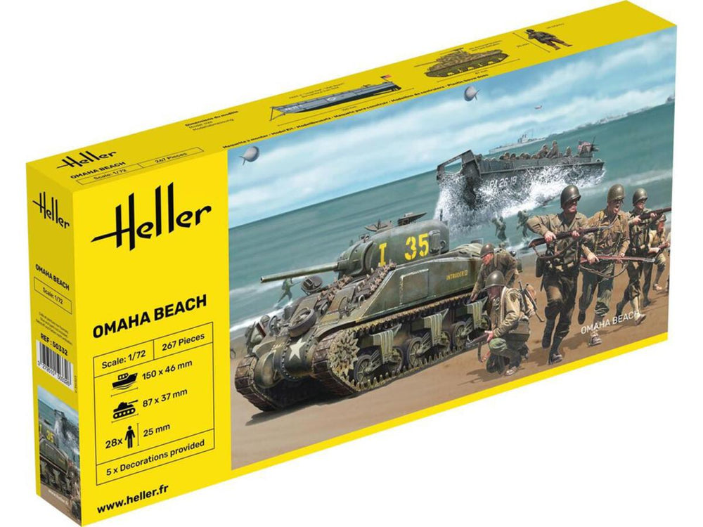 Heller 50332 Omaha Beach Diorama 1:72 Model Kit