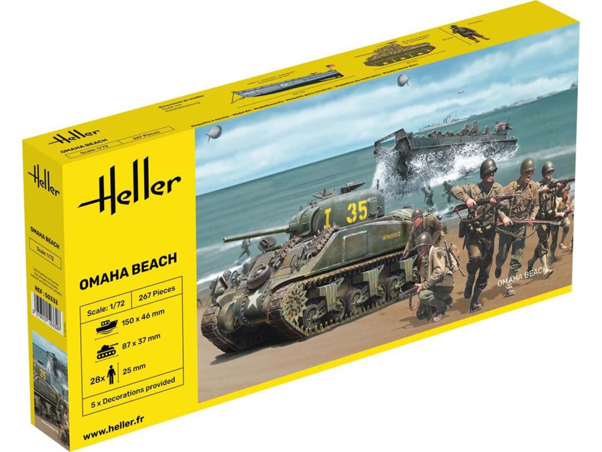 Heller 50332 Omaha Beach Diorama 1:72 Model Kit