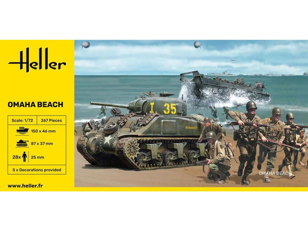 Heller 50332 Omaha Beach Diorama 1:72 Model Kit