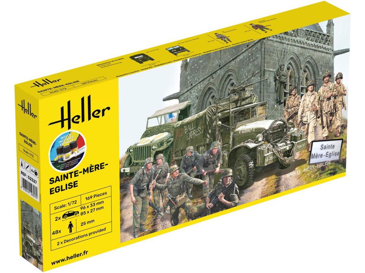 Heller 52327 Sainte Mere Eglise Diorama Starter Kit 1:72 Model Kit