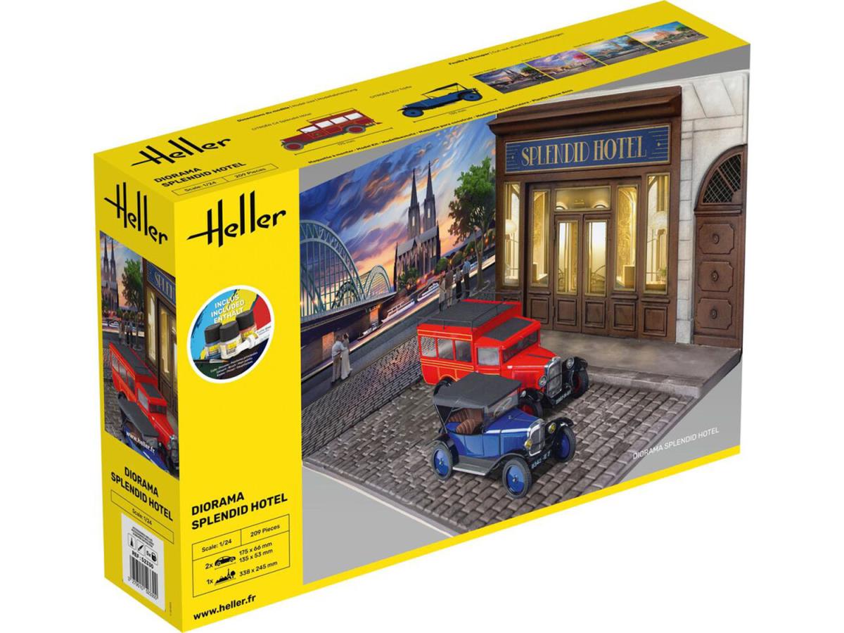 Heller 52330 Splendid Hotel Diorama Starter Kit 1:24 Model Kit