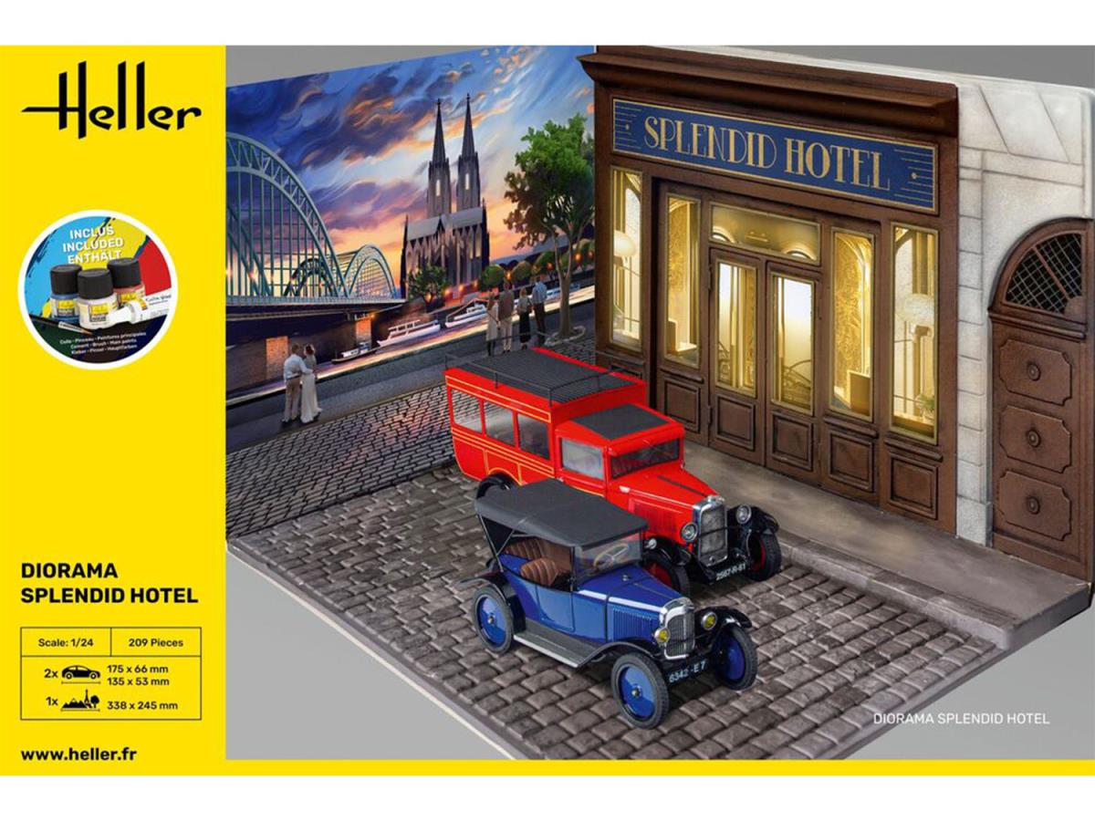 Heller 52330 Splendid Hotel Diorama Starter Kit 1:24 Model Kit