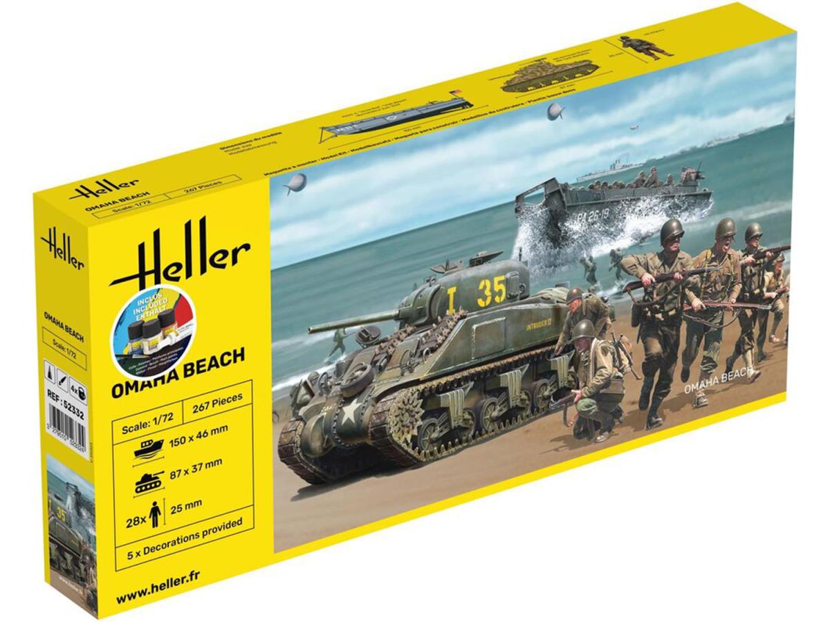 Heller 52332 Omaha Beach Diorama Starter Kit 1:72 Model Kit