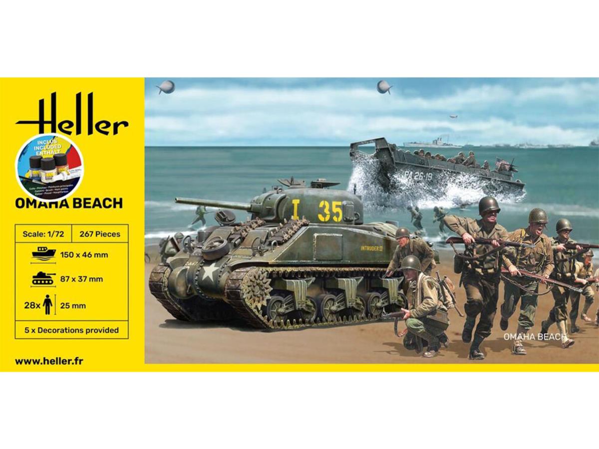 Heller 52332 Omaha Beach Diorama Starter Kit 1:72 Model Kit