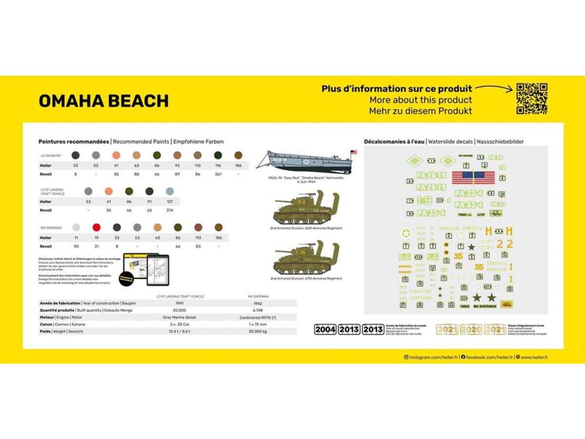 Heller 52332 Omaha Beach Diorama Starter Kit 1:72 Model Kit