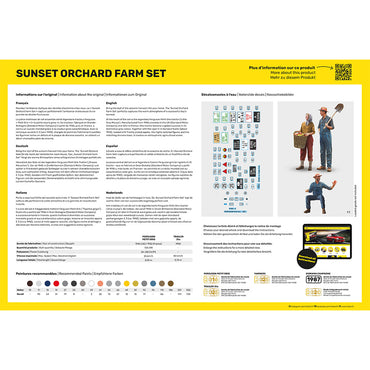 Heller 52334 Sunset Orchard Farm Set Ferguson Tractor 1:24 Starter Model Kit