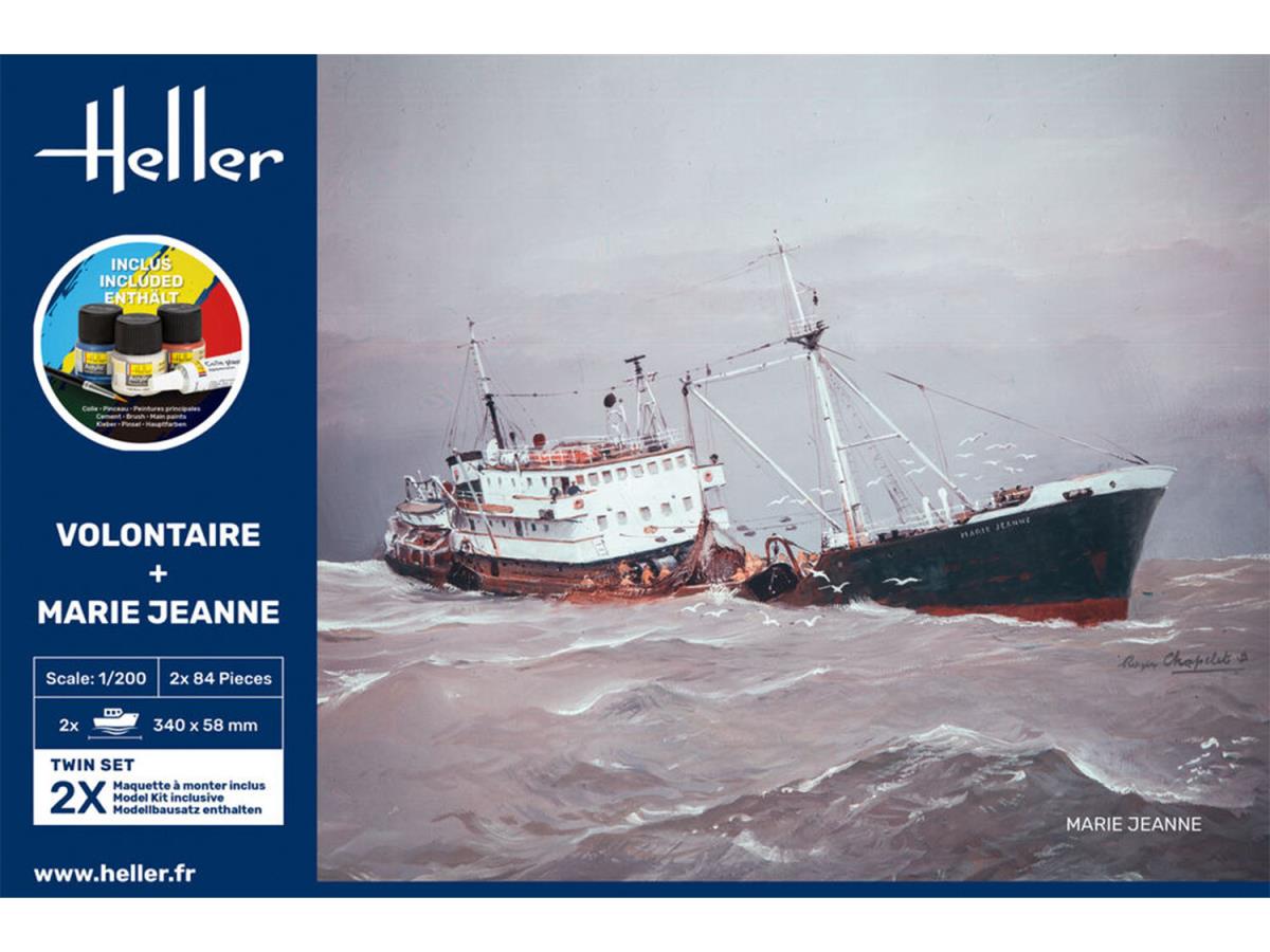 Heller 55604 Volontaire & Marie Jeanne Twin Set Starter Kit 1:200)