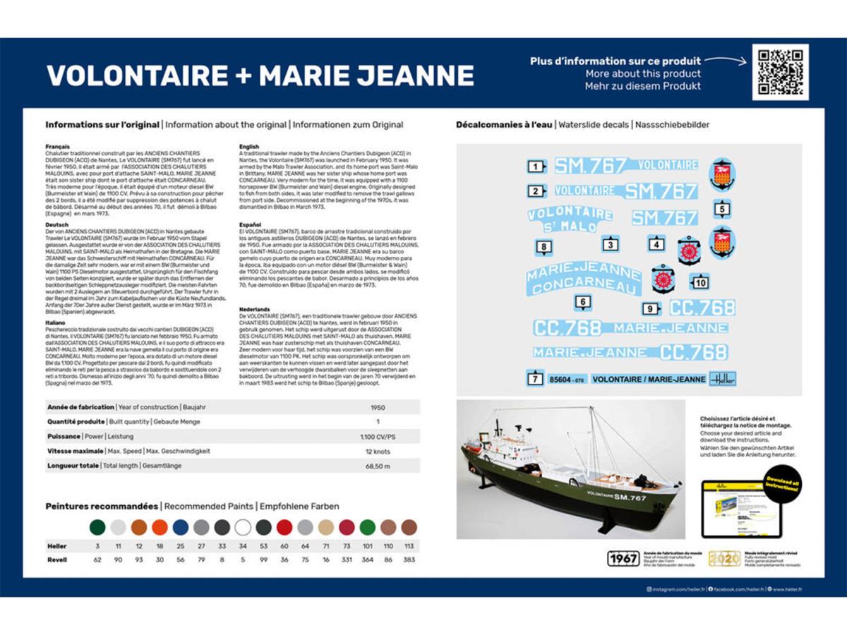 Heller 55604 Volontaire & Marie Jeanne Twin Set Starter Kit 1:200)