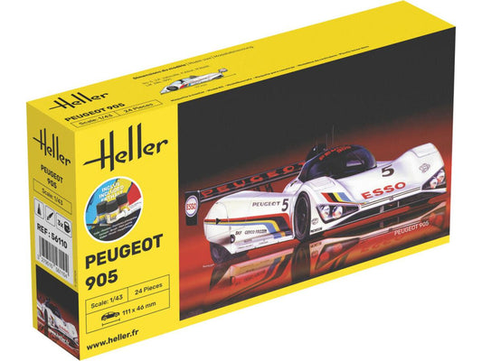 Heller 56110 Peugeot 905 Starter Kit 1:43 Model Kit