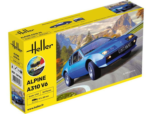 Heller 56146 Alpine A310 V6 Starter Kit 1:43 Model Kit