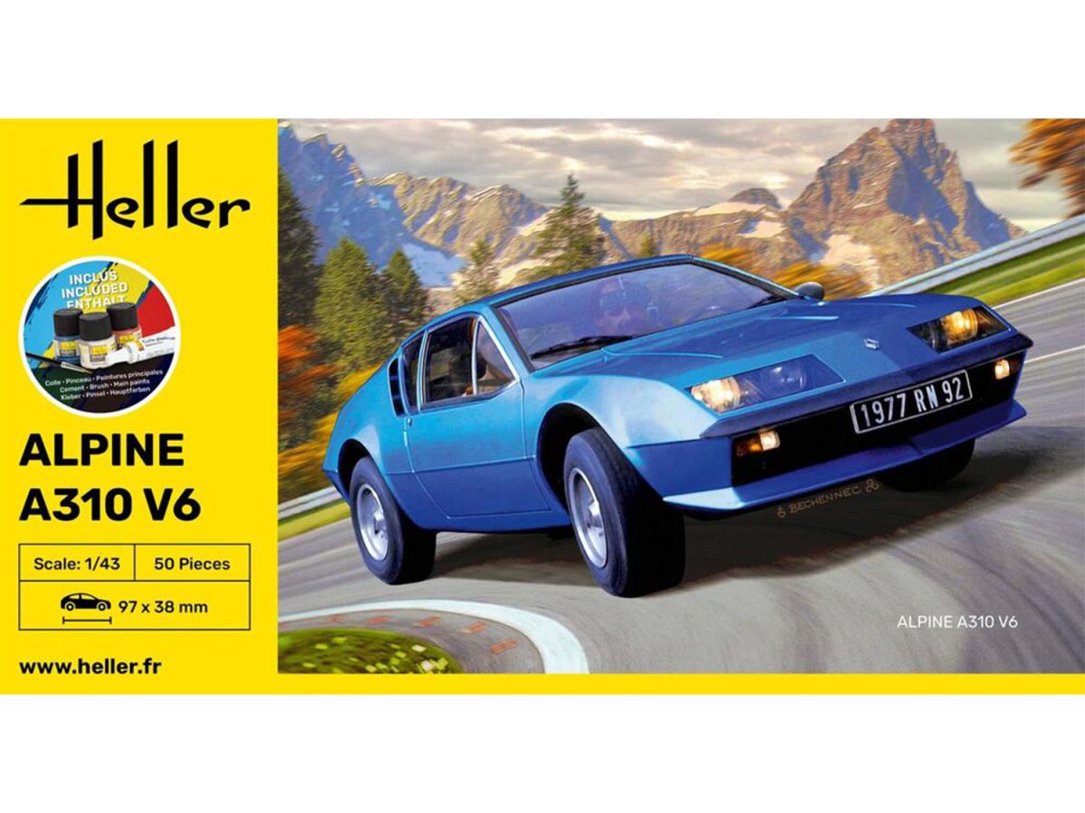 Heller 56146 Alpine A310 V6 Starter Kit 1:43 Model Kit