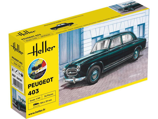 Heller 56161 Peugeot 403 Starter Kit 1:43 Model Kit