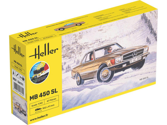 Heller 56171 Mercedes Benz MB 450SL Starter Kit 1:43 Model Kit