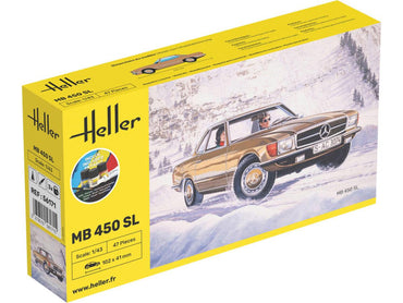 Heller 56171 Mercedes Benz MB 450SL Starter Kit 1:43 Model Kit