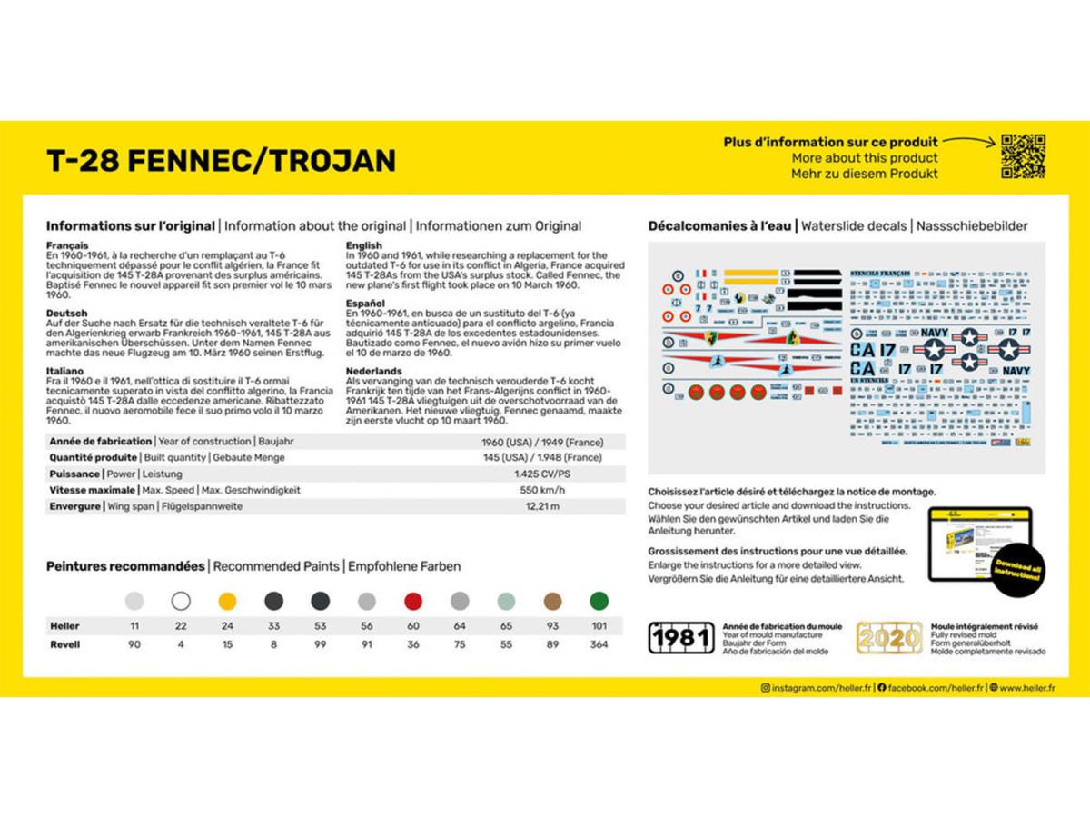 Heller 56279 US North American T-28 Fennec/Trojan Starter Kit 1:72)
