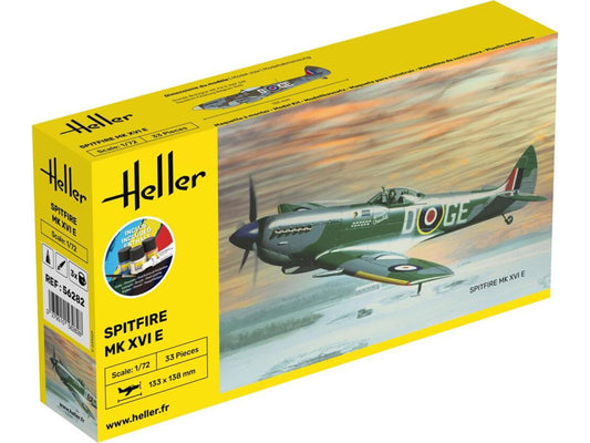 Heller 56282 British Supermarine Spitfire Mk XVI E Starter Kit 1:72)