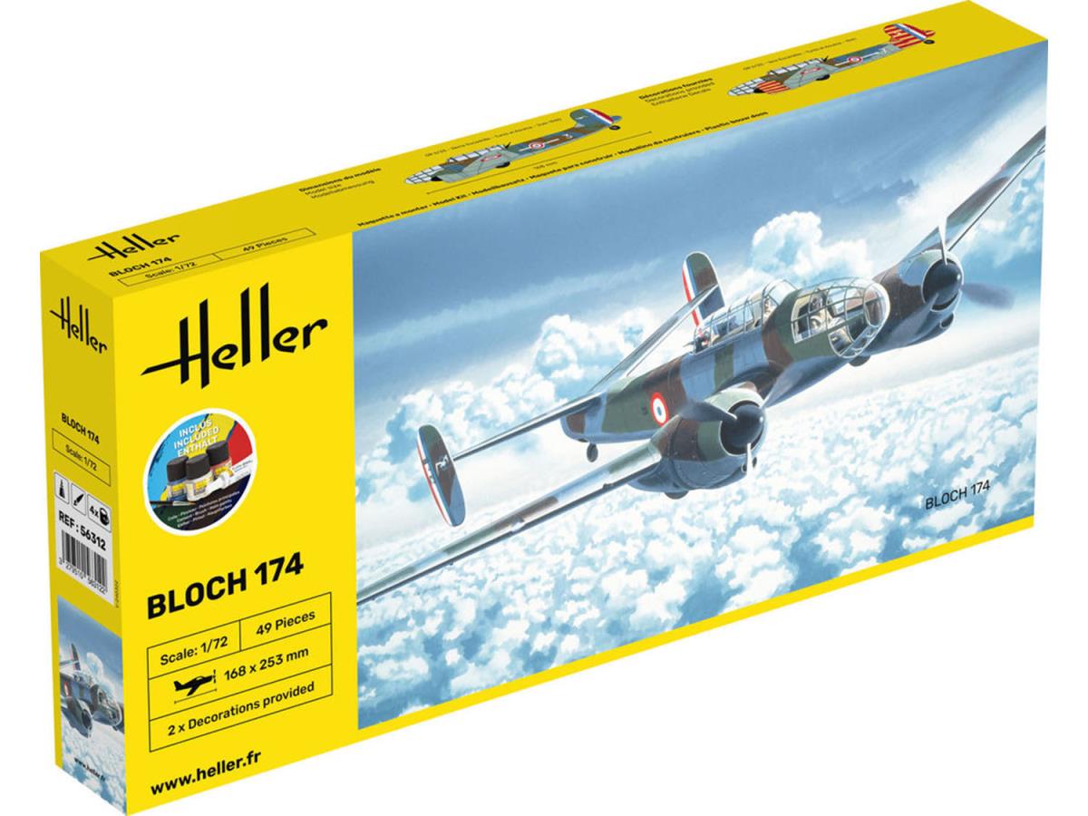 Heller 56312 French Bloch 174 Starter Kit 1:72 Model Kit