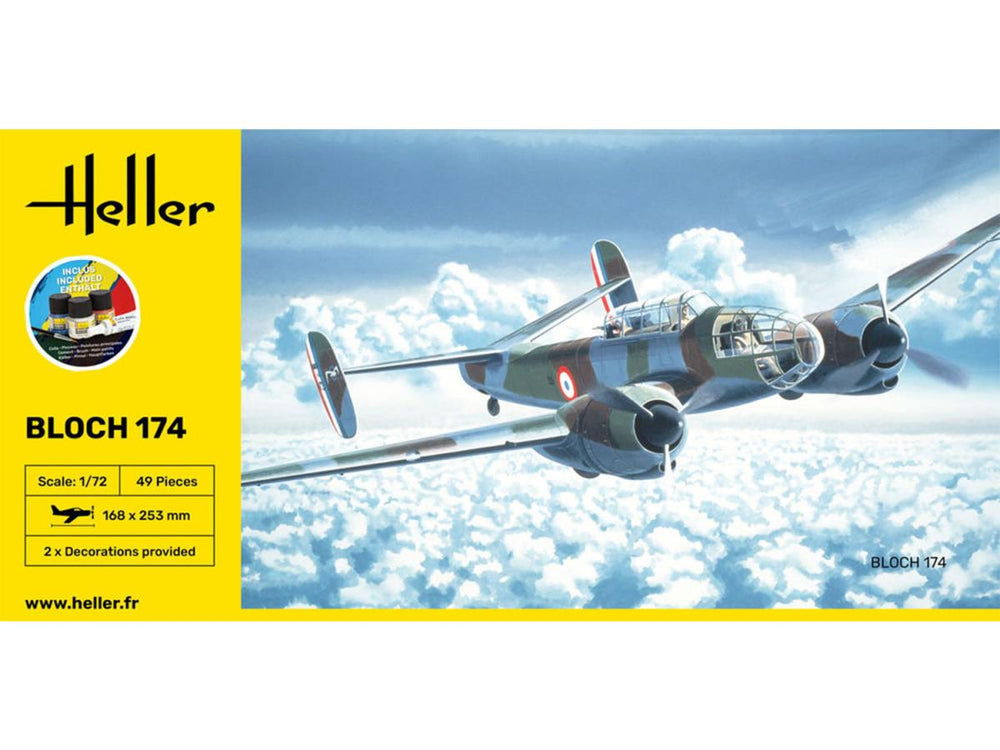 Heller 56312 French Bloch 174 Starter Kit 1:72 Model Kit