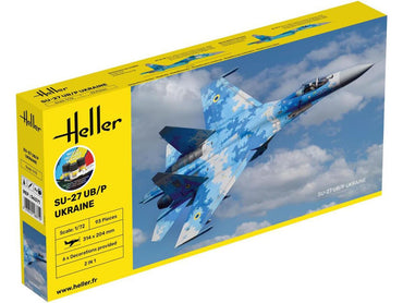 Heller 56371 Ukraine Sukhoi SU-27 UB/P Starter Kit 1:72 Model Kit