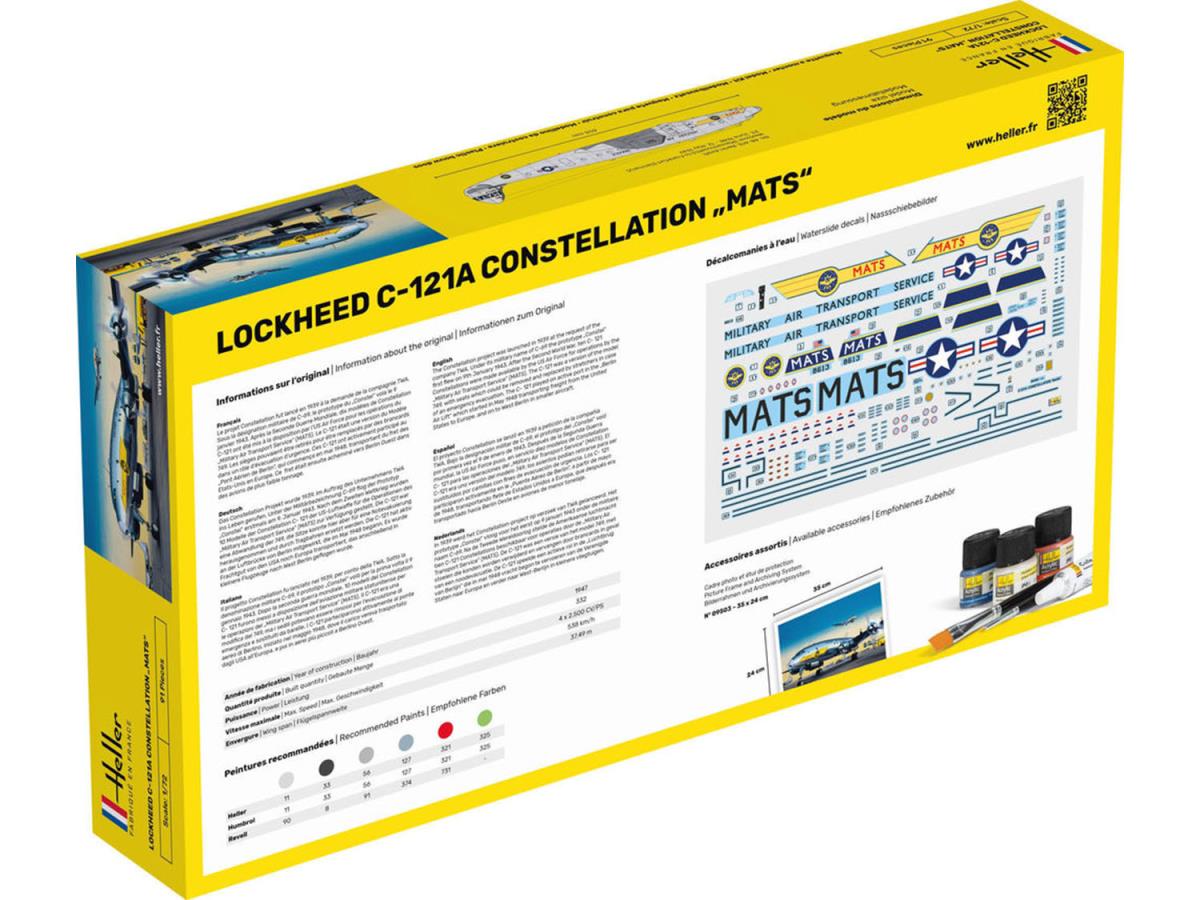 Heller 56382 US C-121A Constellation MATS Starter Kit 1:72 Model Kit