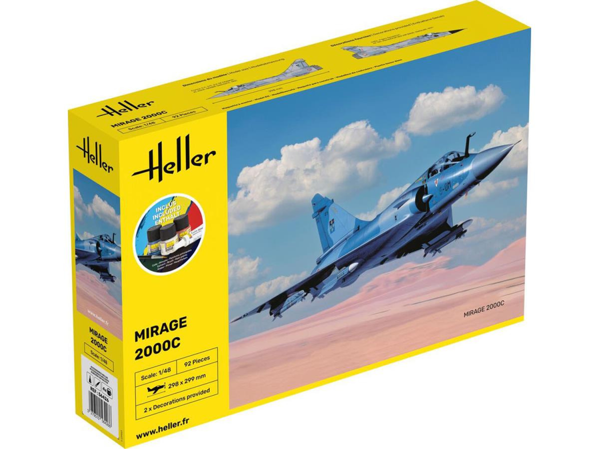 Heller 56426 French Dassault Mirage 2000 C Starter Kit 1:48 Model Kit