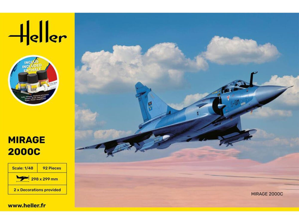 Heller 56426 French Dassault Mirage 2000 C Starter Kit 1:48 Model Kit