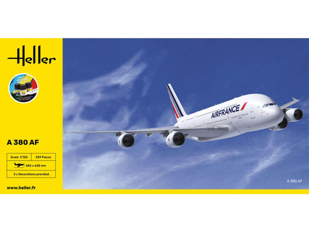 Heller 56436 Airbus A380 Air France Starter Kit 1:125 Model Kit