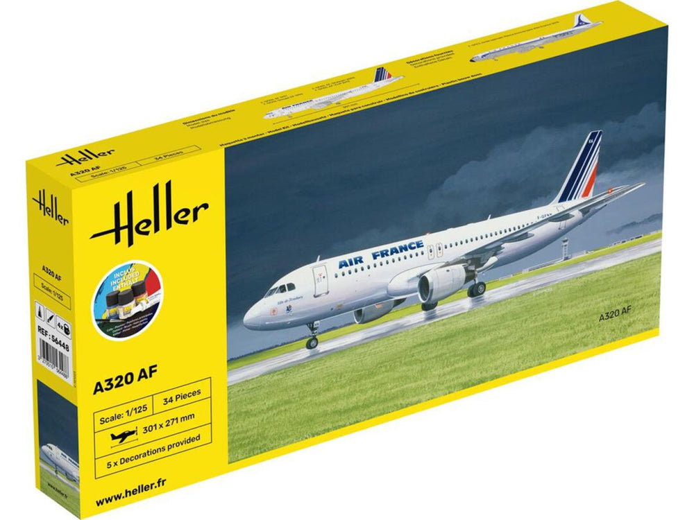 Heller 56448 Airbus A320 Air France Starter Kit 1:125 Model Kit