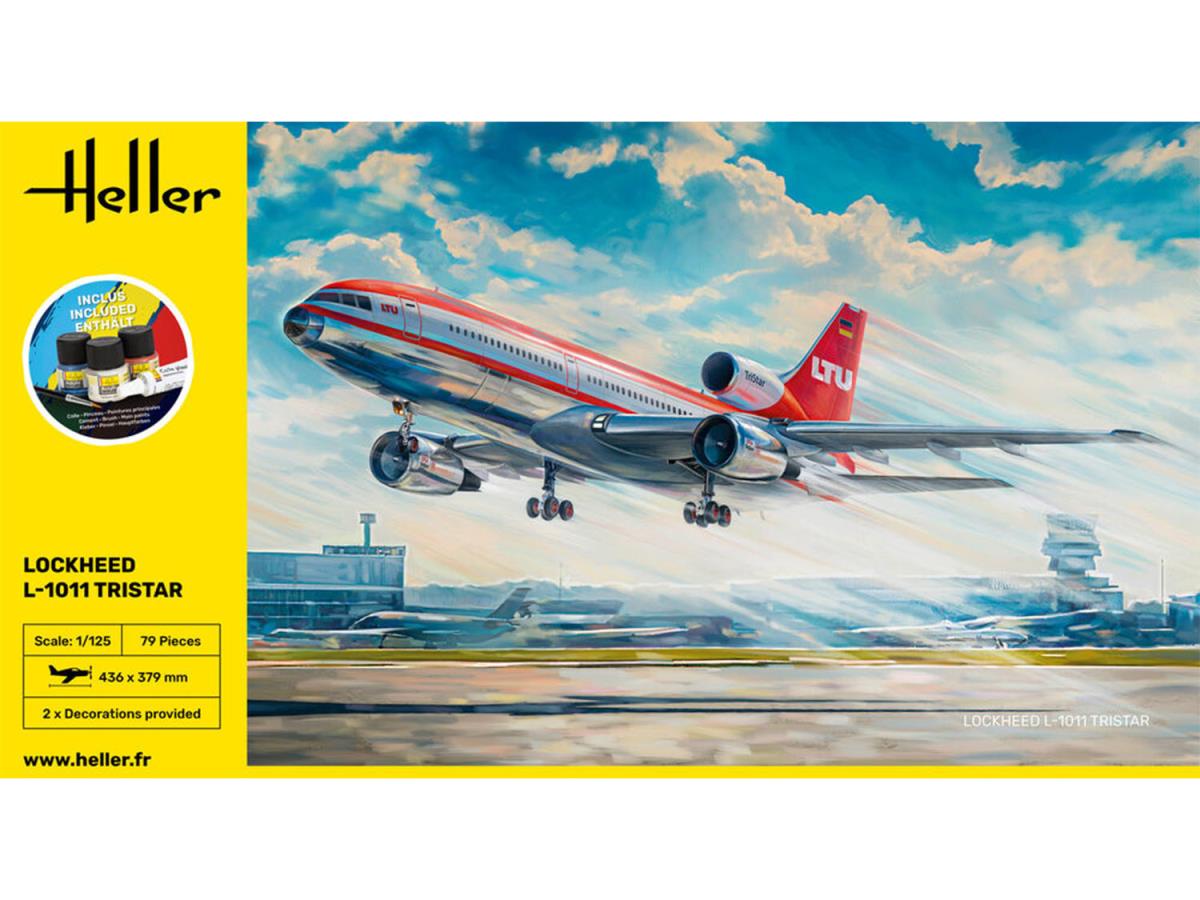 Heller 56451 Lockheed L-1011 Tristar LTU Starter Kit 1:125 Model Kit