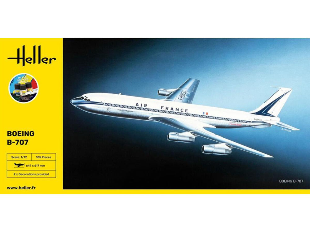 Heller 56452 Boeing B-707 Air France Starter Kit 1:72 Model Kit