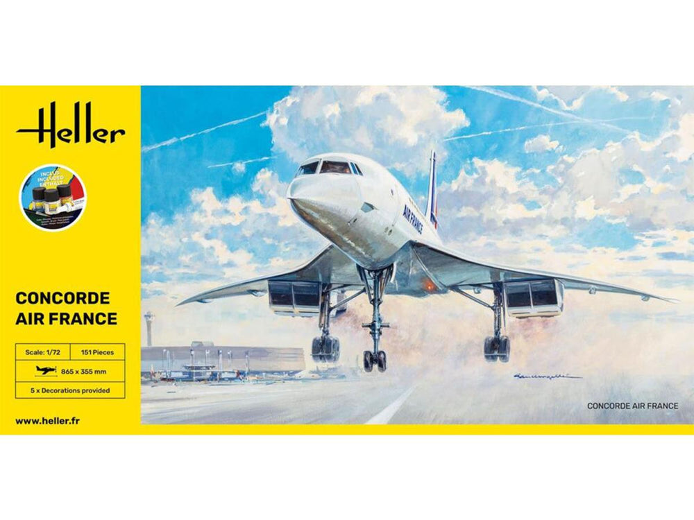 Heller 56469 Concorde Air France Starter Kit 1:72 Model Kit