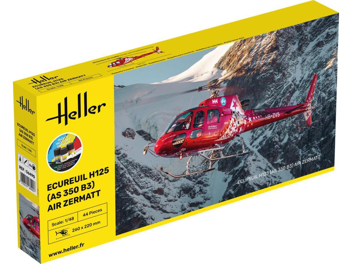 Heller 56490 Eurocopter AS 350 B3 Ecureuil Starter Kit 1:48 Model Kit
