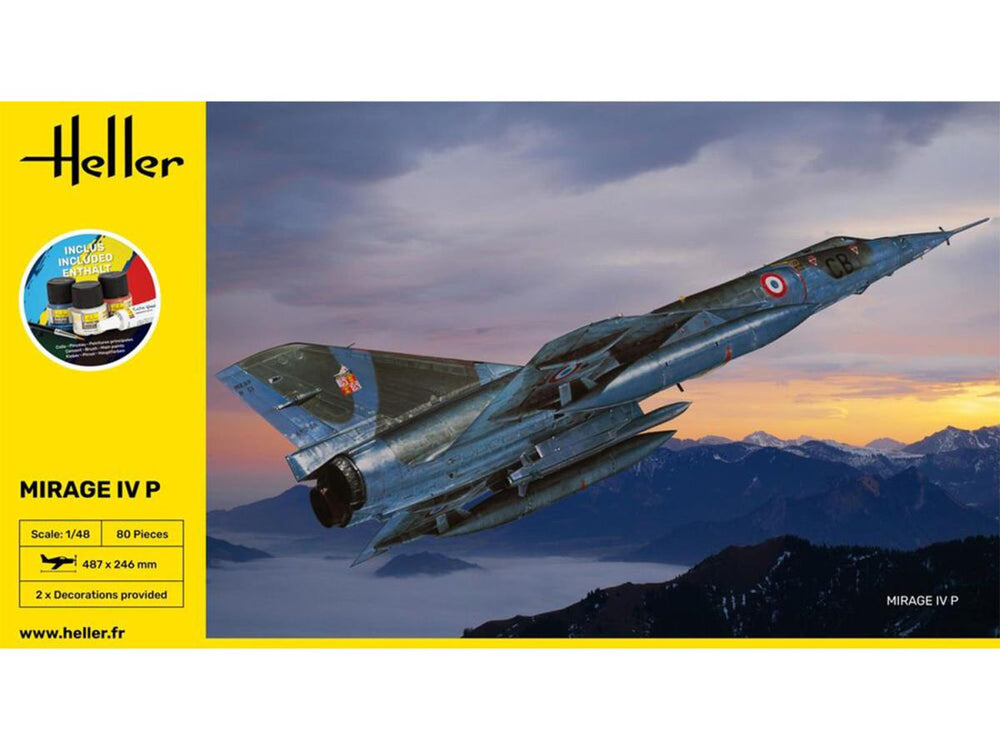 Heller 56493 French Dassault Mirage IV P Starter Kit 1:48 Model Kit