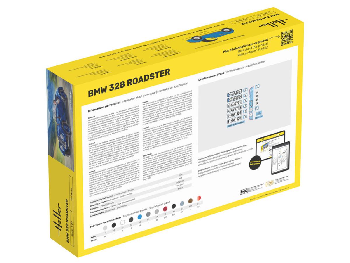 Heller 56701 BMW 328 Roadster Starter Kit 1:24 Model Kit