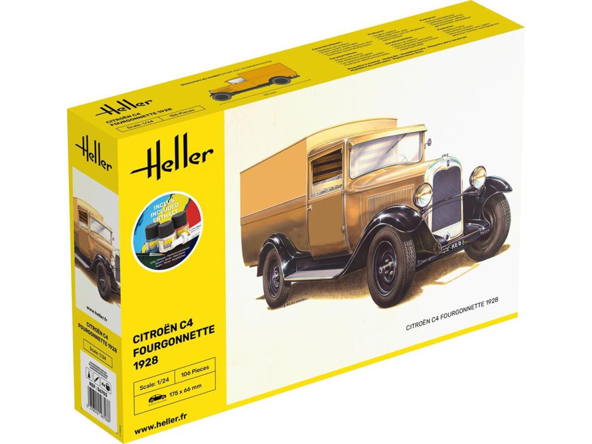 Heller 56703 Citroen C4 Fourgonnette 1928 Starter Kit 1:24 Model Kit