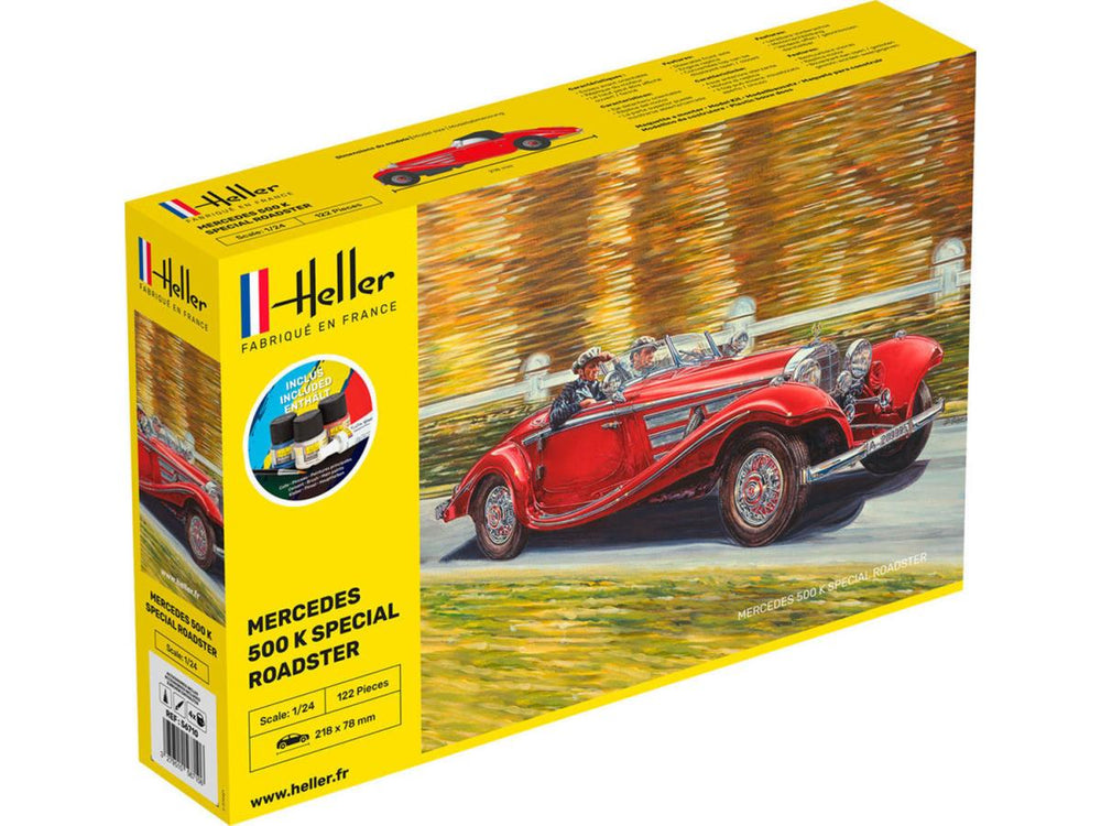 Heller 56710 Mercedes 500 K Special Roadster Starter Kit 1:24 Model Kit