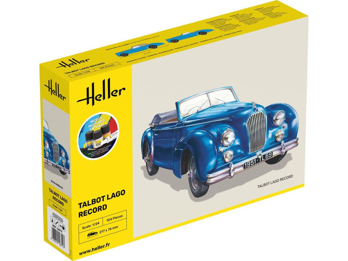 Heller 56711 Talbot Lago Record Starter Kit 1:24 Model Kit
