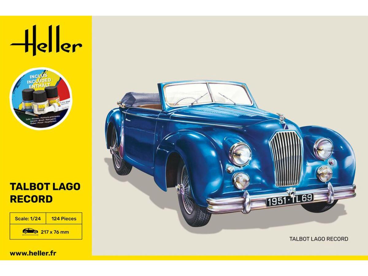 Heller 56711 Talbot Lago Record Starter Kit 1:24 Model Kit