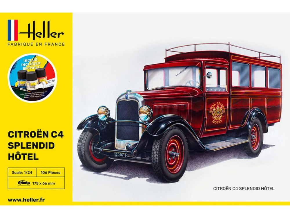 Heller 56713 Citroen C4 Splendid Hotel Starter Kit 1:24 Model Kit