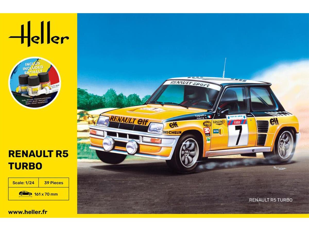 Heller 56717 Renault R5 Turbo Starter Kit 1:24 Model Kit