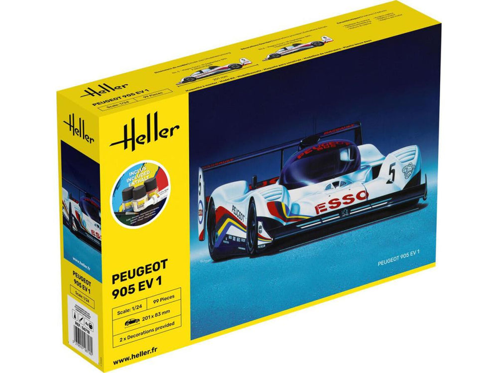 Heller 56718 Peugeot 905 EV1 Starter Kit 1:24 Model Kit