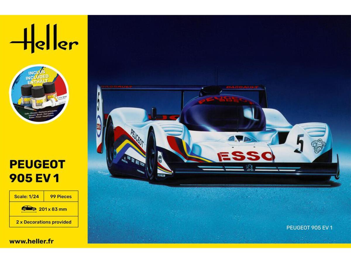 Heller 56718 Peugeot 905 EV1 Starter Kit 1:24 Model Kit
