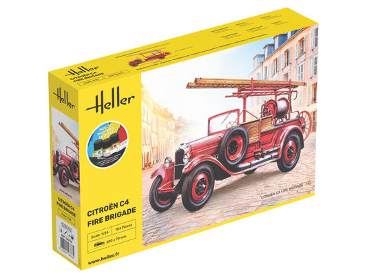 Heller 56733 Citroen C4 Fire Brigade Starter Kit 1:24 Model Kit