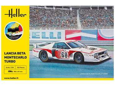 Heller 56741 Lancia Beta Montecarlo Turbo Starter Kit 1:24 Model Kit