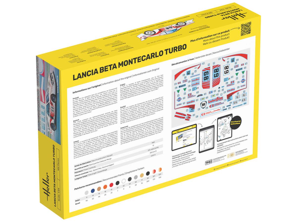 Heller 56741 Lancia Beta Montecarlo Turbo Starter Kit 1:24 Model Kit