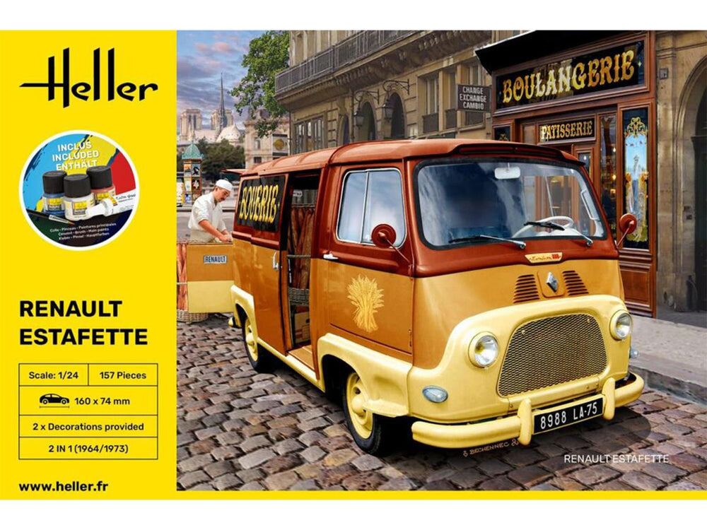 Heller 56743 Renault Estafette Starter Kit 1:24 Model Kit