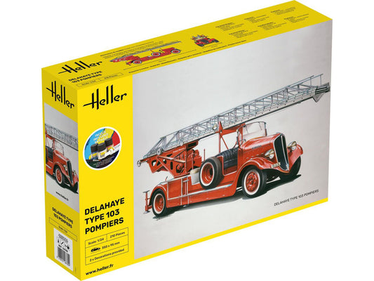 Heller 56780 Delahaye Type 103 Fire Engine Starter Kit 1:24 Model Kit