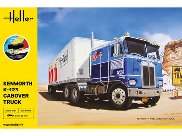 Heller 56793 Kenworth K-123 Cabover Truck Starter Kit 1:43 Model Kit