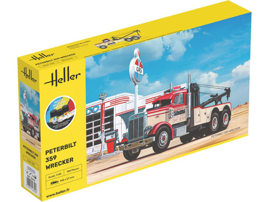 Heller 56794 Peterbilt 359 Wrecker Starter Kit 1:43 Model Kit