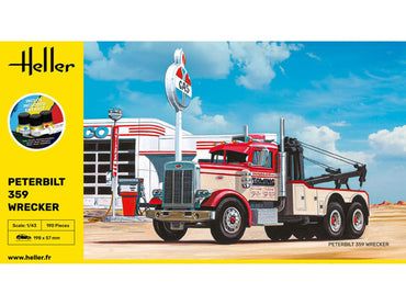 Heller 56794 Peterbilt 359 Wrecker Starter Kit 1:43 Model Kit